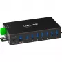 InLine 35396B interface hub USB 3.2 Gen 1 (3.1 Gen 1) Type-B 5000 Mbit/s Black