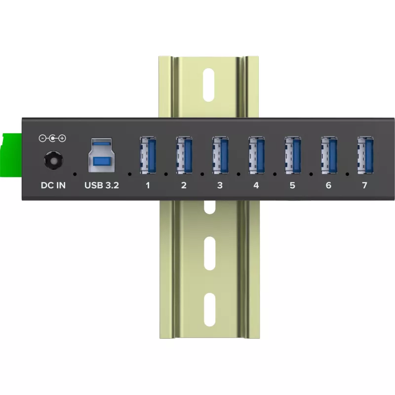 InLine 35396B interface hub USB 3.2 Gen 1 (3.1 Gen 1) Type-B 5000 Mbit/s Black