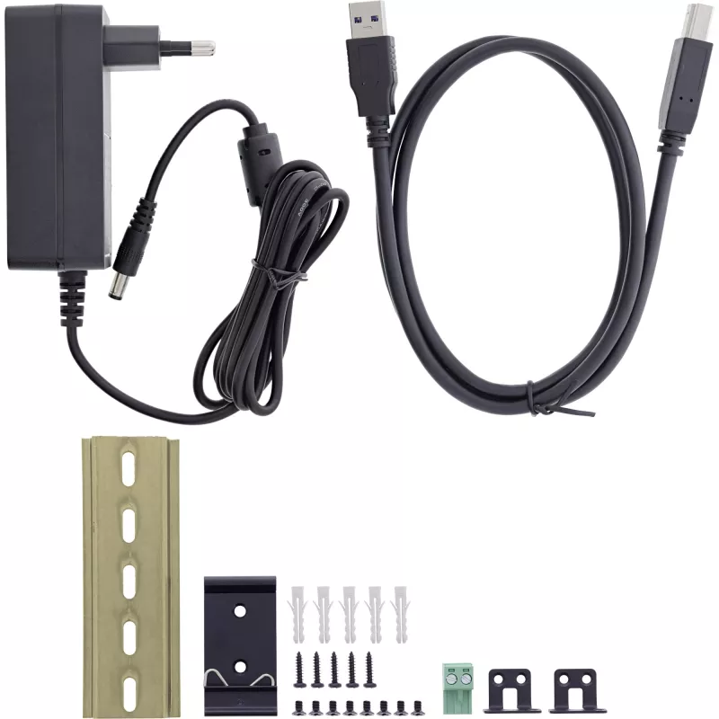 InLine 35396B interface hub USB 3.2 Gen 1 (3.1 Gen 1) Type-B 5000 Mbit/s Black