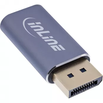 InLine 64107I video cable adapter USB Type-C DisplayPort Grey