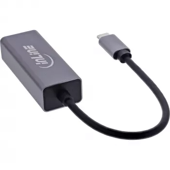 InLine 33380Q RJ-45 Adapter USB Type-C Male 1 Gbit/s Grey