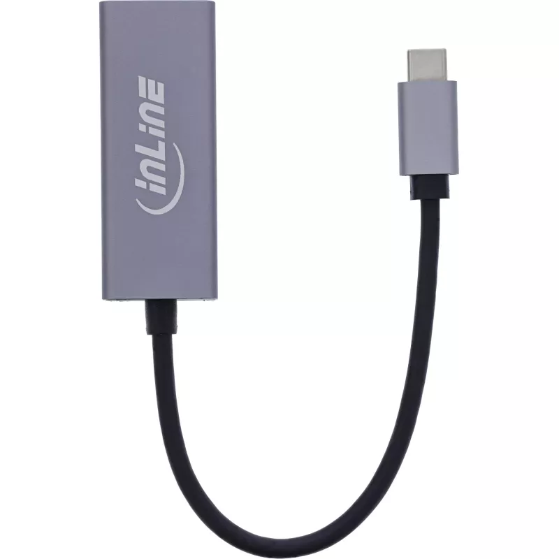 InLine 33380Q RJ-45 Adapter USB Type-C Male 1 Gbit/s Grey