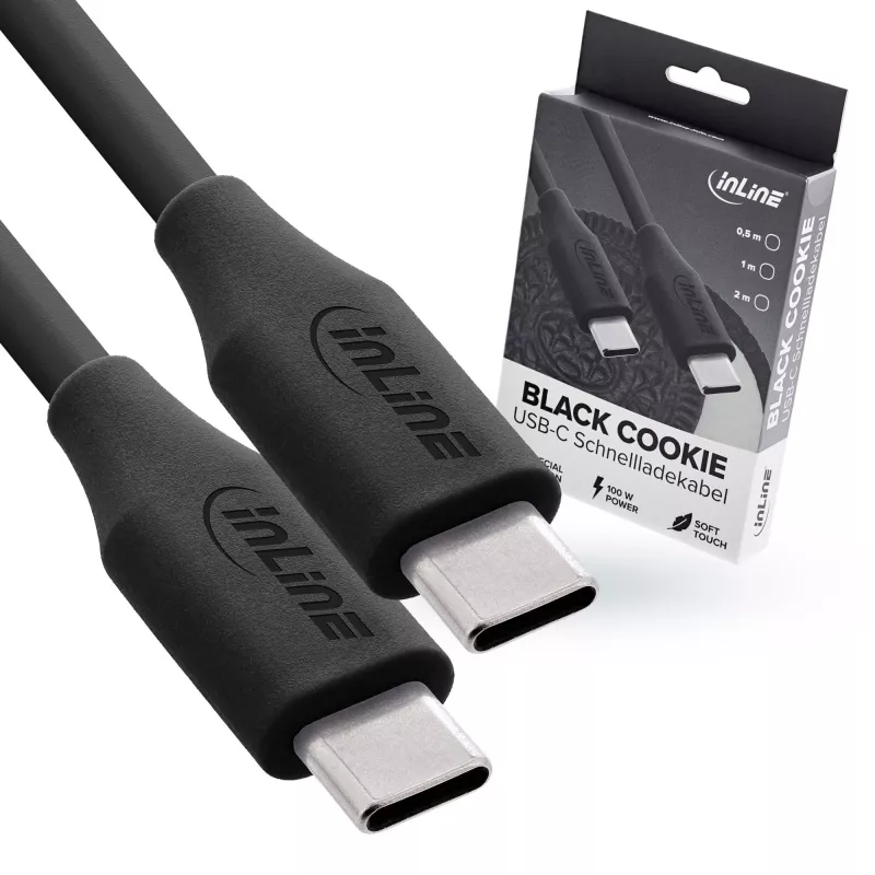 InLine 35891 USB cable USB 2.0 1 m USB C Black