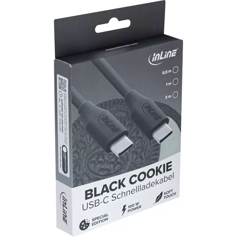 InLine 35891 USB cable USB 2.0 1 m USB C Black