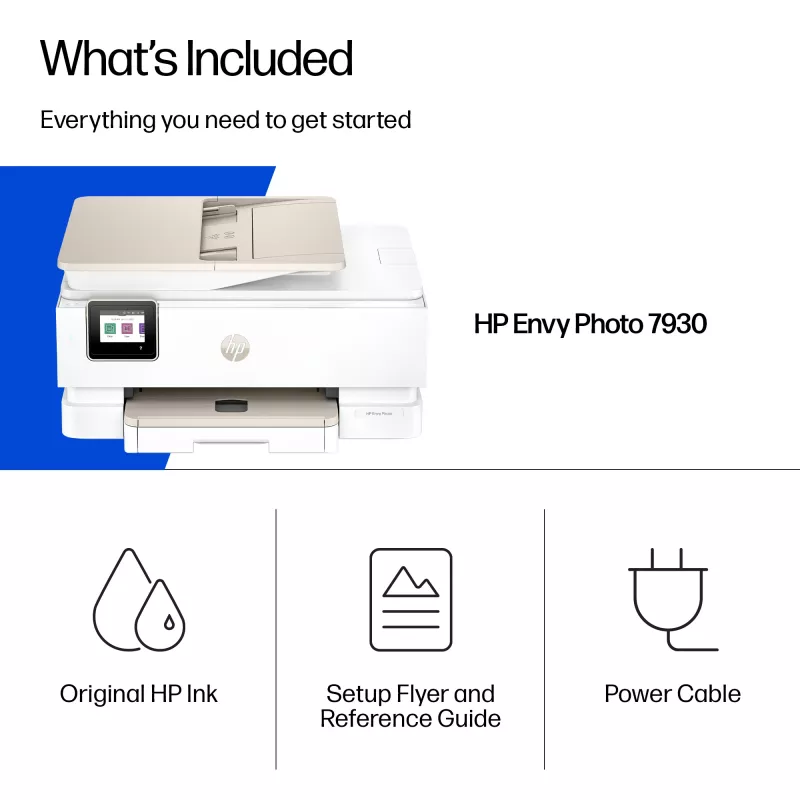 All-in-One Color Printer HP Envy 7930 — Thermal inkjet, A4, 4800x1200 DPI, Wi‑Fi, 15 ppm (black), 10 ppm (colour)
