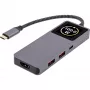 USB-C interface hub InLine 35392D USB 3.2 Gen 2 Type-C host to HDMI, USB-A, USB-C 10000 Mbit/s Grey