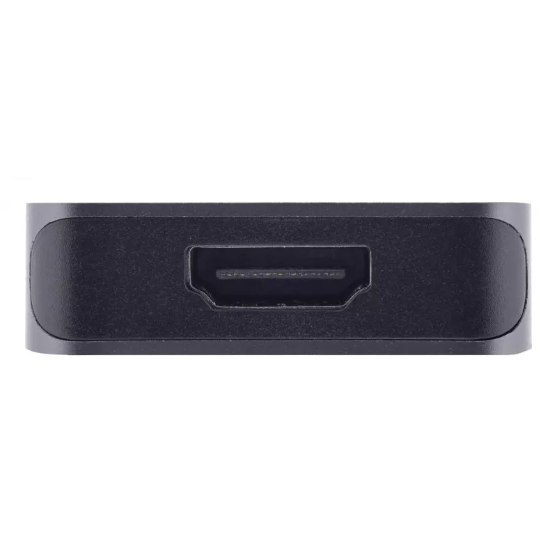 USB-C interface hub InLine 35392D USB 3.2 Gen 2 Type-C host to HDMI, USB-A, USB-C 10000 Mbit/s Grey