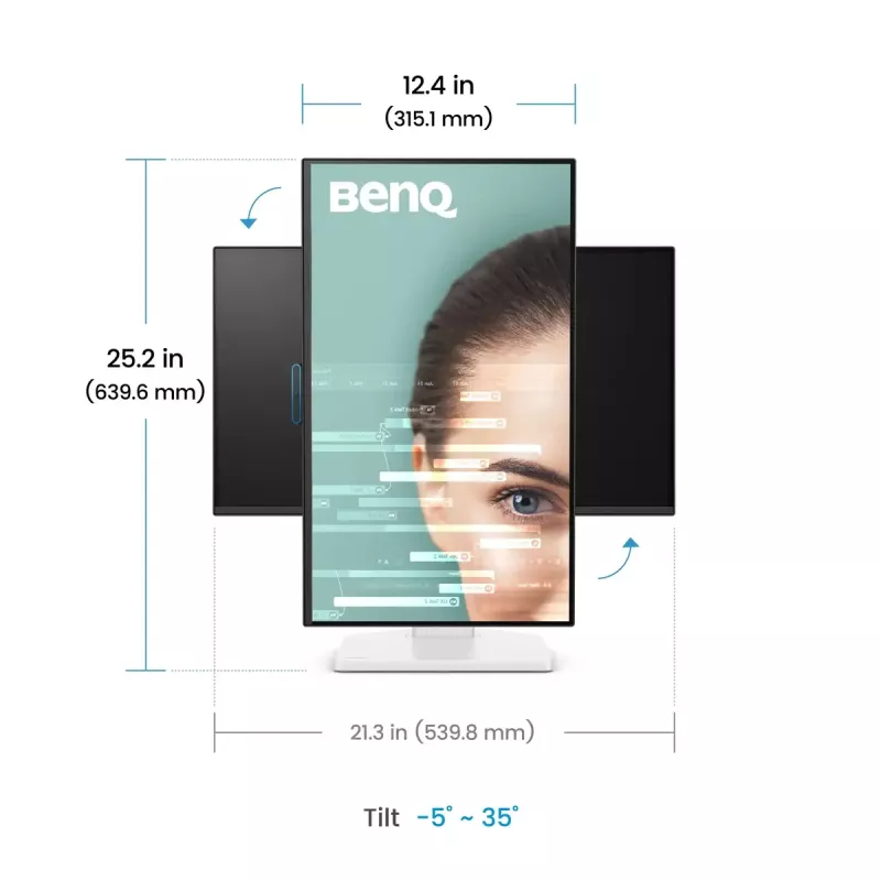 Computer monitor BenQ GW2490TC 24 inch (61 cm) IPS Full HD 1920x1080 LED, 5 ms, 178° viewing, built-in speakers, VESA, black/white