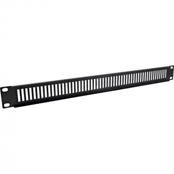InLine 19 inch blind panel perforated, 2U, RAL 9005 black