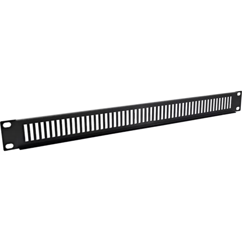 InLine 19 inch blind panel perforated, 2U, RAL 9005 black