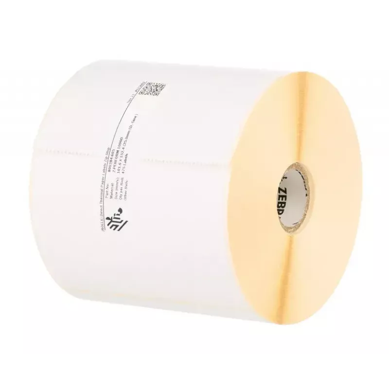 Die-cut label Zebra Z-Perform 1000D White Permanent Adhesive