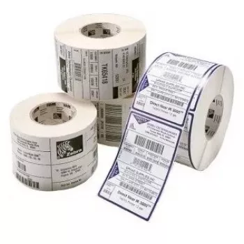 Die-cut label Zebra Z-Perform 1000D White Permanent Adhesive