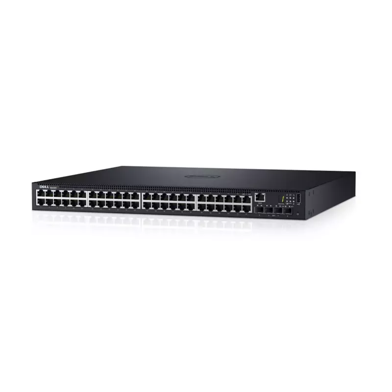 Managed L3 Gigabit Ethernet Switch Dell N1548 — 48× RJ-45 10/100/1000, 1U, 128 Gbit/s, 16k MAC, USB 2.0