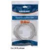 Intellinet Network Patch Cable, Cat6, 3m, Grey, CCA, U/UTP, PVC, RJ45, Gold Plated Contacts, Snagless, Booted, Lifetime Warranty