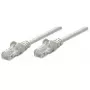 Intellinet Network Patch Cable, Cat6, 3m, Grey, CCA, U/UTP, PVC, RJ45, Gold Plated Contacts, Snagless, Booted, Lifetime Warranty