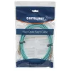 Intellinet Fiber Optic Patch Cable, OM3, LC/LC, 5m, Aqua, Duplex, Multimode, 50/125 µm, LSZH, Fibre, Lifetime Warranty