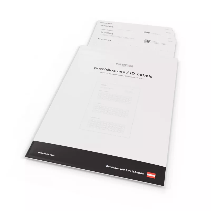 Patch panel accessory Patchbox PONEIDLABEL — paper labels for patch panels (PONEIDLABEL)