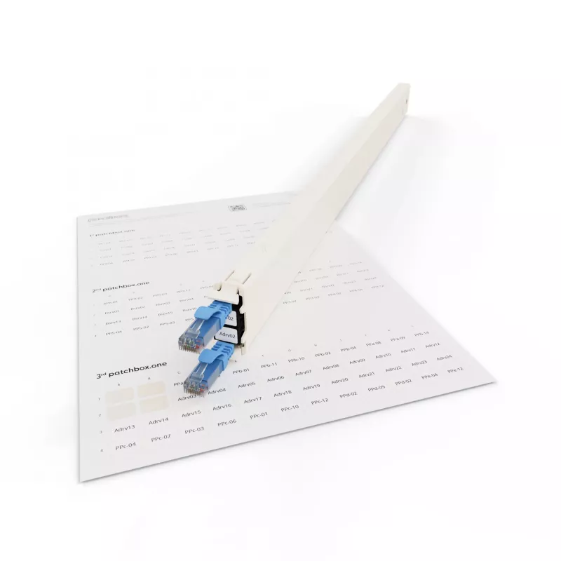 Patch panel accessory Patchbox PONEIDLABEL — paper labels for patch panels (PONEIDLABEL)
