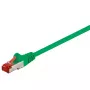 Networking cable No name Goobay 95568 — Cat6 S/FTP (S-STP), RJ-45 to RJ-45, 1.5 m, green, gold-plated contacts
