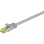 Network patch cable GOOBAY RJ45 CAT6A S/FTP (PiMF) 500 MHz with CAT7 raw cable, grey, 10 m