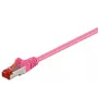 Networking Cable Goobay 95465 Magenta 0.5m Cat6 S/FTP