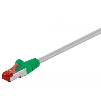 Networking Cable Goobay 68456 Green Grey 1m Cat6 S/FTP
