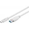 USB Cable Goobay 67188 USB 3.2 Gen 1 1m USB C USB A White