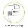 Patch Cable Goobay CAT 6 90° Angled S/FTP White 10m