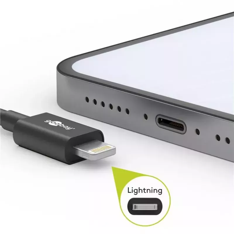 Lightning USB Charging and Sync Cable Goobay 72906