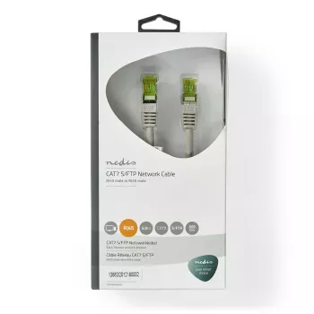 Nedis CCBW85420GY50 networking cable Grey 5 m Cat7 S/FTP