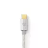 USB cable Nedis CCTB60700AL20 2m USB C Aluminium USB 2.0
