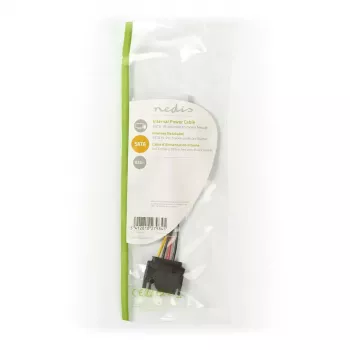 Nedis CCGP73520VA015 internal power cable 0.15 m 2 x SATA 15-pin Molex 4-pin