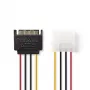 Nedis CCGP73520VA015 internal power cable 0.15 m 2 x SATA 15-pin Molex 4-pin