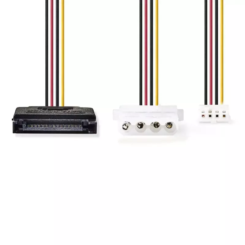 Nedis CCGP73550VA015 internal power cable 0.15 m SATA 15-pin Male