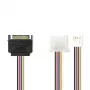 Nedis CCGP73550VA015 internal power cable 0.15 m SATA 15-pin Male