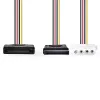 Nedis CCGP73555VA015 internal power cable 0.15 m SATA 15-pin Molex