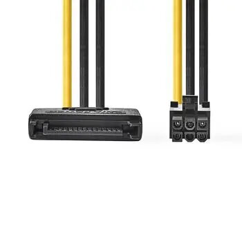 Internal power cable Nedis CCGP74200VA015 0.15 m SATA 15-pin Male