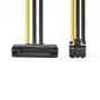 Internal power cable Nedis CCGP74200VA015 0.15 m SATA 15-pin Male