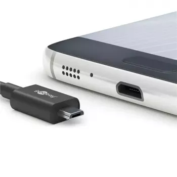 Goobay Micro-USB Power Supply 15 W Indoor Charger 3 A 1.5 m Black