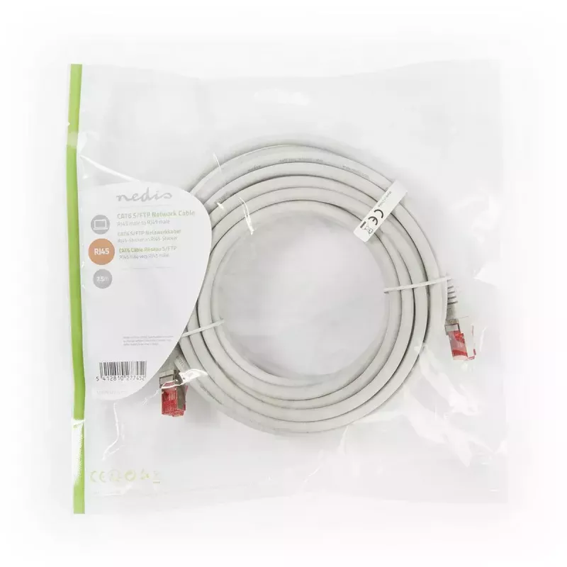 Networking cable Nedis CCGP85221GY75 7.5 m Cat6 SF/UTP