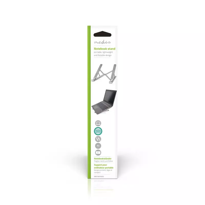 Laptop stand Nedis NBSTND100SI Aluminium 43.2 cm height adjustable