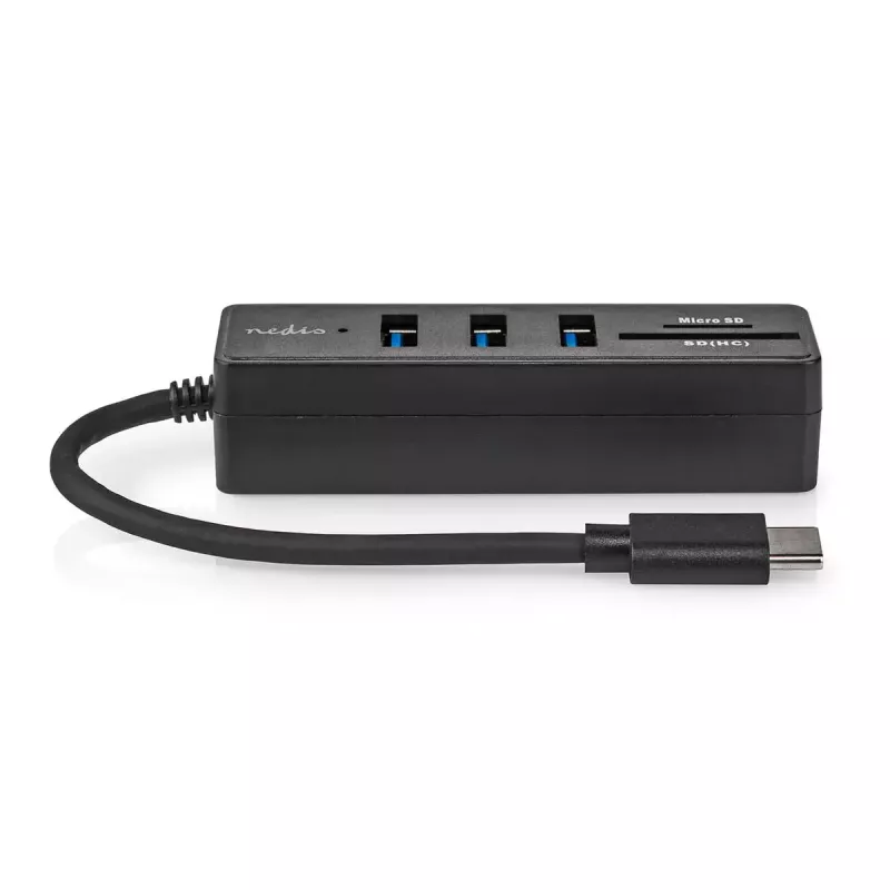 Laptop dock Nedis CCGB64250BK01 Wired USB Type-C Black 5 Gbit/s