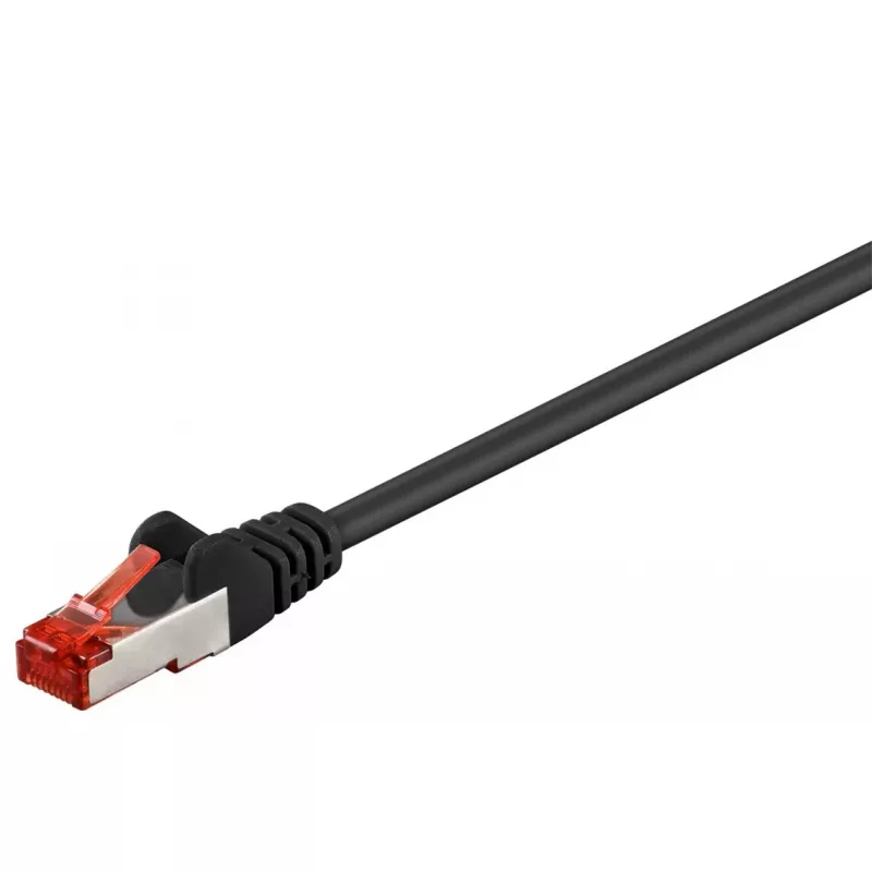Networking cable GOOBAY 68695 — Cat6 S/FTP (S-STP), RJ-45 to RJ-45, 15 m, black