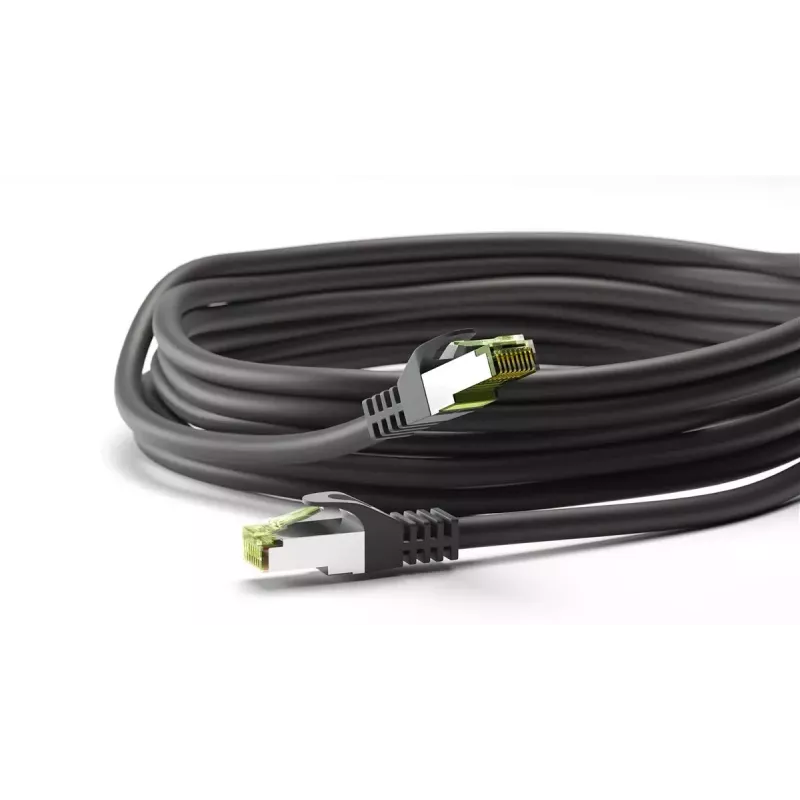 Networking Cable Wentronic 61095 3m Cat8.1 S/FTP Black