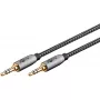 Audio cable WENTRONIC Goobay 65275 — 3 m, 3.5 mm TRS male–male, gold-plated contacts, magnetically shielded