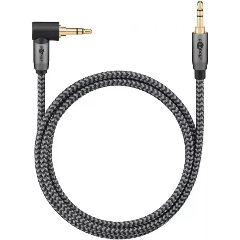 Audio cable Goobay (WENTRONIC) 3.5mm TRS–3.5mm TRS, 3 m, copper, gold-plated contacts, magnetically shielded
