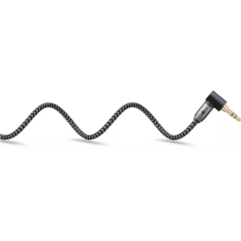 Audio cable Goobay / WENTRONIC 3.5mm TRS–3.5mm TRS, 5 m, copper, gold-plated contacts, magnetically shielded