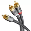 Audio cable WENTRONIC Goobay 65301 — 3 m, 2×RCA to RCA, copper conductors, gold-plated contacts, magnetically shielded