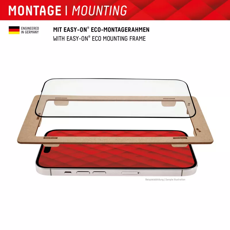 Displex Screen Protector + Case for Samsung Galaxy S24 Ultra, Eco Mounting Frame, Full Cover