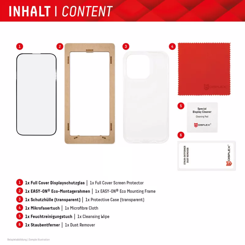 Displex Screen Protector + Case for Samsung Galaxy S24 Ultra, Eco Mounting Frame, Full Cover